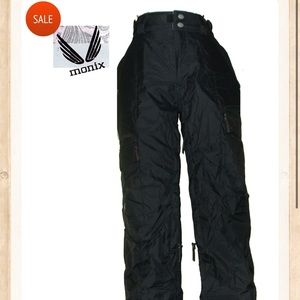 MONIX WOMENS SKI SNOWBOARD PANTS PHASE 10K MIDNIGHT BLACK X-SMALL JK113